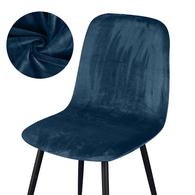 1 tükki sametkangast kest Ühevärviline tooli kate Baari tooli katted pingi kate lühikese suurusega istmeümbris kodu elutuppa 