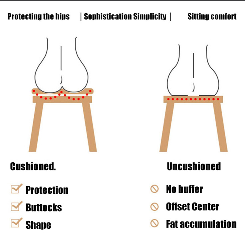 Lz katted ümmargused katted Elastne baaripadja kate pestav padja kate 30-40 cm toolile