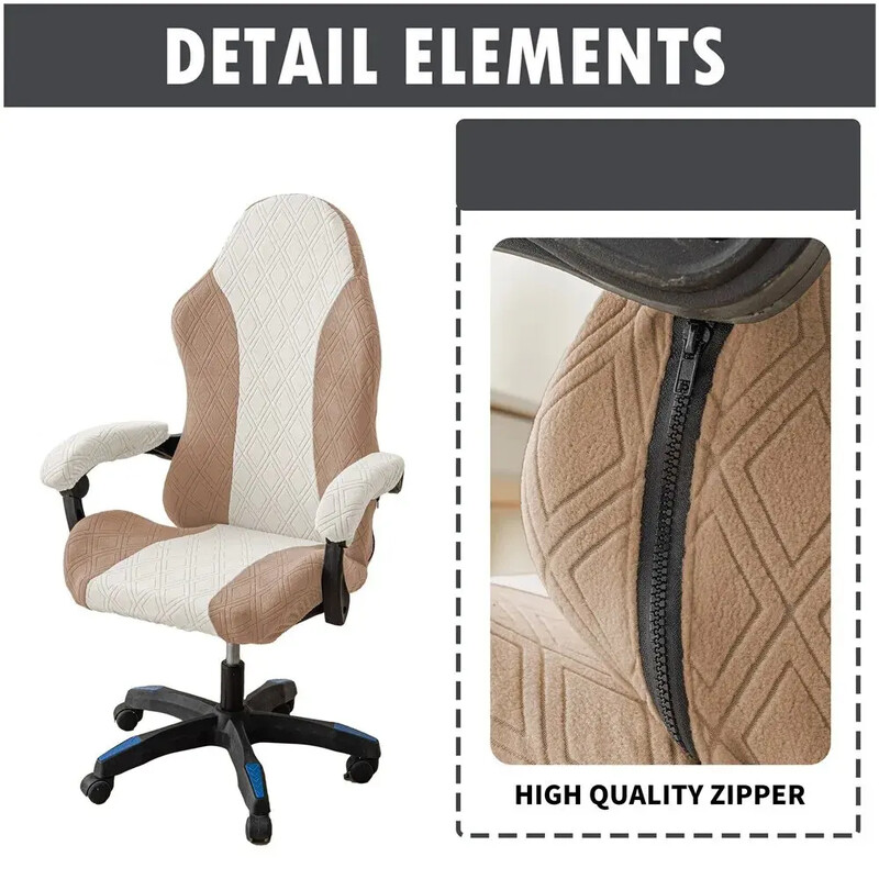 Dual Patchwork värviline mängutooli katte kate Universaalne arvutimäng kontoriistme seljatugi käetugi elastne kate tolmukindel