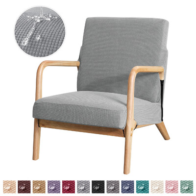 Žakarda krēsla pārvalks Ūdensizturīgs vienkrāsains rāvējslēdzējs Koka krēslu pārvalki Slipcover mājas dekorēšanai elastīgs mēbeļu pārvalks