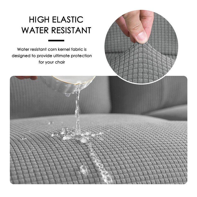 Ζακάρ κάλυμμα πολυθρόνας Αδιάβροχο μονόχρωμο φερμουάρ Ξύλινα καλύμματα καρέκλας Slipcover διακόσμηση σπιτιού Stretch κάλυμμα επίπλων