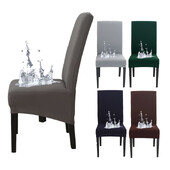 αδιάβροχο Ψηλή πλάτη XL/M Μέγεθος μασίφ Κάλυμμα καρέκλας Stretch φόρεμα για καλύμματα καρέκλας για τραπεζαρία Γάμος θήκη για διακόσμηση σπιτιού