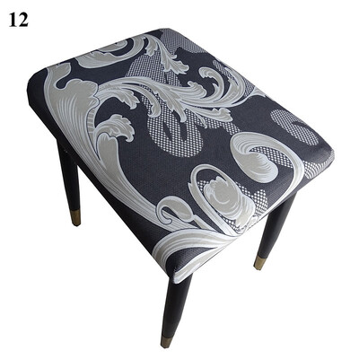 1 tk ruudukujulised eemaldatavad taburetist katted ühevärvilised istmekaitsed magamistoa geomeetrilise trükiga istmeümbrisele, ruudukujulised väljaheite kate Uus