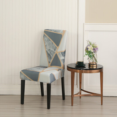 Trükitud veniv tooli kate söögitoa jaoks Kontori banketi kööki hotelli tooli kaitsme elastne eemaldatav määrdumisevastane istmekate