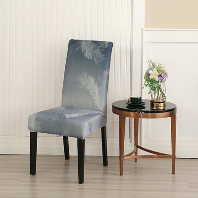 Trükitud veniv tooli kate söögitoa jaoks Kontori banketi kööki hotelli tooli kaitsme elastne eemaldatav määrdumisevastane istmekate