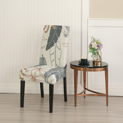 Trükitud veniv tooli kate söögitoa jaoks Kontori banketi kööki hotelli tooli kaitsme elastne eemaldatav määrdumisevastane istmekate