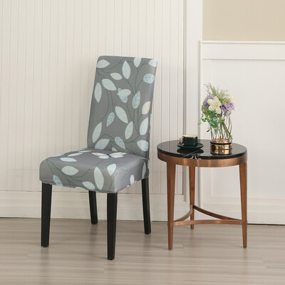 Trükitud veniv tooli kate söögitoa jaoks Kontori banketi kööki hotelli tooli kaitsme elastne eemaldatav määrdumisevastane istmekate