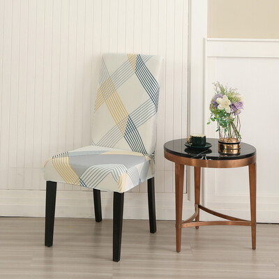 Trükitud veniv tooli kate söögitoa jaoks Kontori banketi kööki hotelli tooli kaitsme elastne eemaldatav määrdumisevastane istmekate