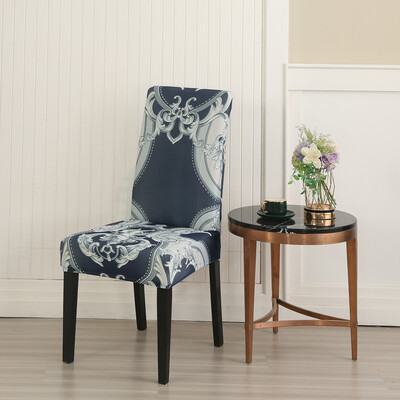 Trükitud veniv tooli kate söögitoa jaoks Kontori banketi kööki hotelli tooli kaitsme elastne eemaldatav määrdumisevastane istmekate