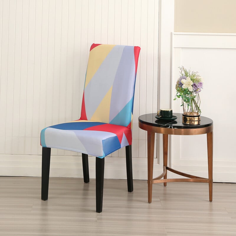 Trükitud veniv tooli kate söögitoa jaoks Kontori banketi kööki hotelli tooli kaitsme elastne eemaldatav määrdumisevastane istmekate