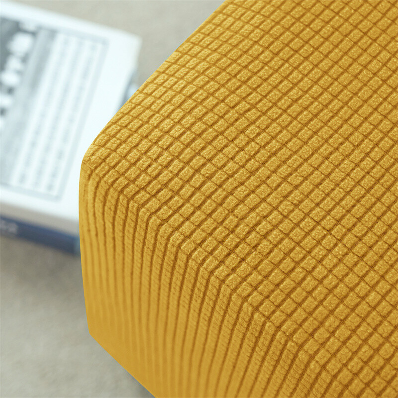 Polar Fleece Τετράγωνο Οθωμανικό κάλυμμα Ελαστικό υποπόδιο Slipcover Stretch 360 μοιρών All-inclusive Καλύμματα σκαμπό Προστατευτικό Σαλόνι