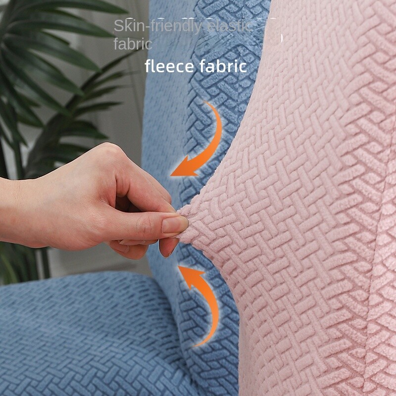 Elastsed toolikatted söögitoa jaoks, paksendatud žakaarvärvi istme varrukad, pehmed toolikaitsed hotelli bankettide jaoks Kodumööbel, katted