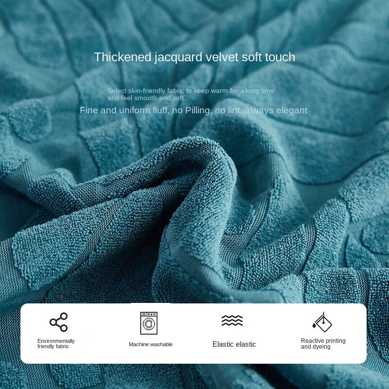 Elastsed toolikatted söögitoa jaoks, paksendatud žakaarvärvi istme varrukad, pehmed toolikaitsed hotelli bankettide jaoks Kodumööbel, katted