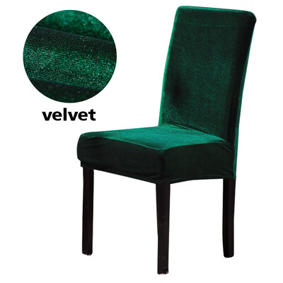 Κάλυμμα καρέκλας τραπεζαρίας Velvet Soft Stretch Slipcovers Κάλυμμα καθίσματος για Wedding Hotel Κουζίνα Δείπνο Σαλόνι Αφαιρούμενο