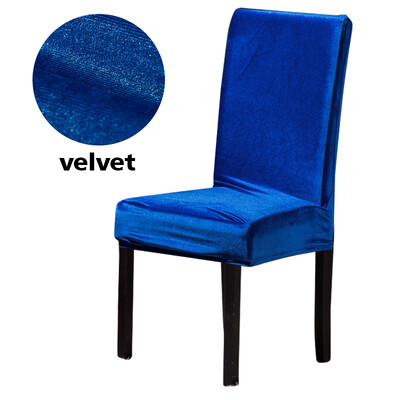 Κάλυμμα καρέκλας τραπεζαρίας Velvet Soft Stretch Slipcovers Κάλυμμα καθίσματος για Wedding Hotel Κουζίνα Δείπνο Σαλόνι Αφαιρούμενο