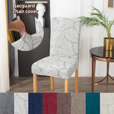 1/4/6 PC jacquard szövet székhuzat univerzális méretű A legolcsóbb székhuzatok Üléshuzatok az étkező lakberendezéséhez