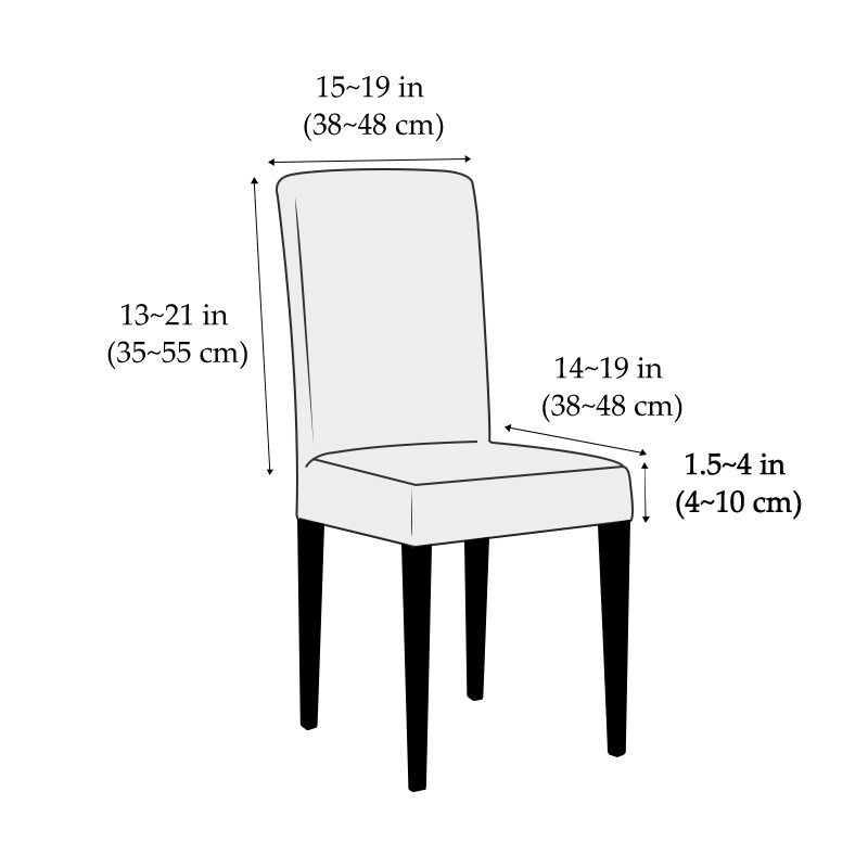 Elastne kate toolile Universaalses suuruses Odav tooli kate Suur elastne majaistme Seatch elutoa toolide katted kodus söömiseks