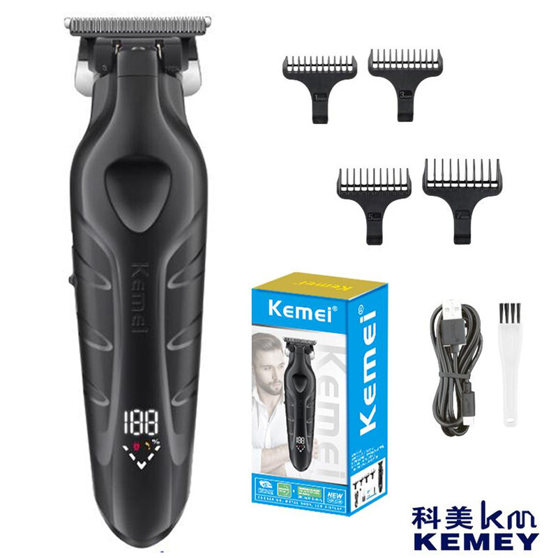 LCD ekraan km-2299 Kemei täiendatud versioon elektriline juukselõikur KM-2269 elektriline juukselõikur USB õlipea graveerimine juukselõikur