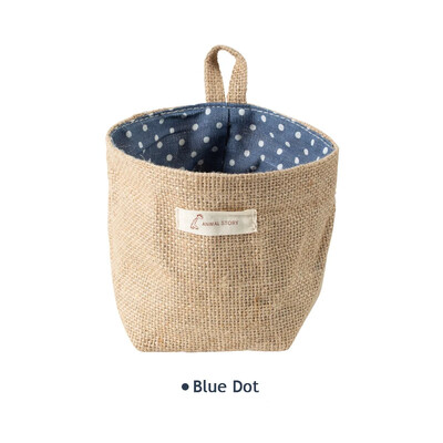 Džiuto medvilninis skalbinių laikymo krepšys Namų organizavimas ir laikymo organizatorius krepšelis įvairioms kosmetikos reikmenims laikymo dėžutės dekoravimui