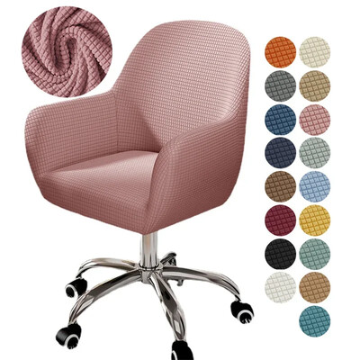 Elastinis aukštų rankų kėdės užvalkalas Polar Fleece Stretch biuro kėdės užvalkalas Elastingi sėdynės apsaugos užvalkalai svetainei Nuimami