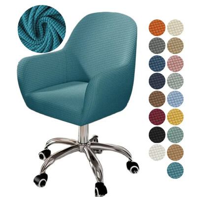 Elastinis aukštų rankų kėdės užvalkalas Polar Fleece Stretch biuro kėdės užvalkalas Elastingi sėdynės apsaugos užvalkalai svetainei Nuimami