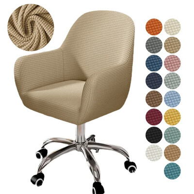 Elastinis aukštų rankų kėdės užvalkalas Polar Fleece Stretch biuro kėdės užvalkalas Elastingi sėdynės apsaugos užvalkalai svetainei Nuimami