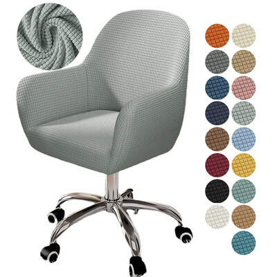 Elastinis aukštų rankų kėdės užvalkalas Polar Fleece Stretch biuro kėdės užvalkalas Elastingi sėdynės apsaugos užvalkalai svetainei Nuimami