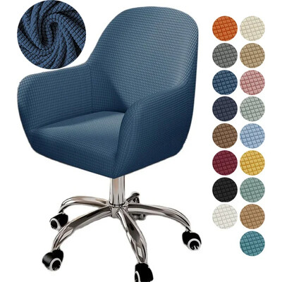 Elastinis aukštų rankų kėdės užvalkalas Polar Fleece Stretch biuro kėdės užvalkalas Elastingi sėdynės apsaugos užvalkalai svetainei Nuimami