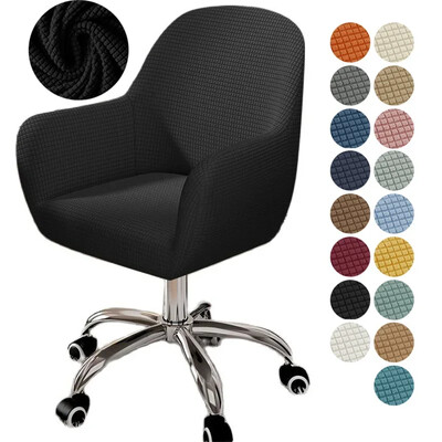 Elastinis aukštų rankų kėdės užvalkalas Polar Fleece Stretch biuro kėdės užvalkalas Elastingi sėdynės apsaugos užvalkalai svetainei Nuimami