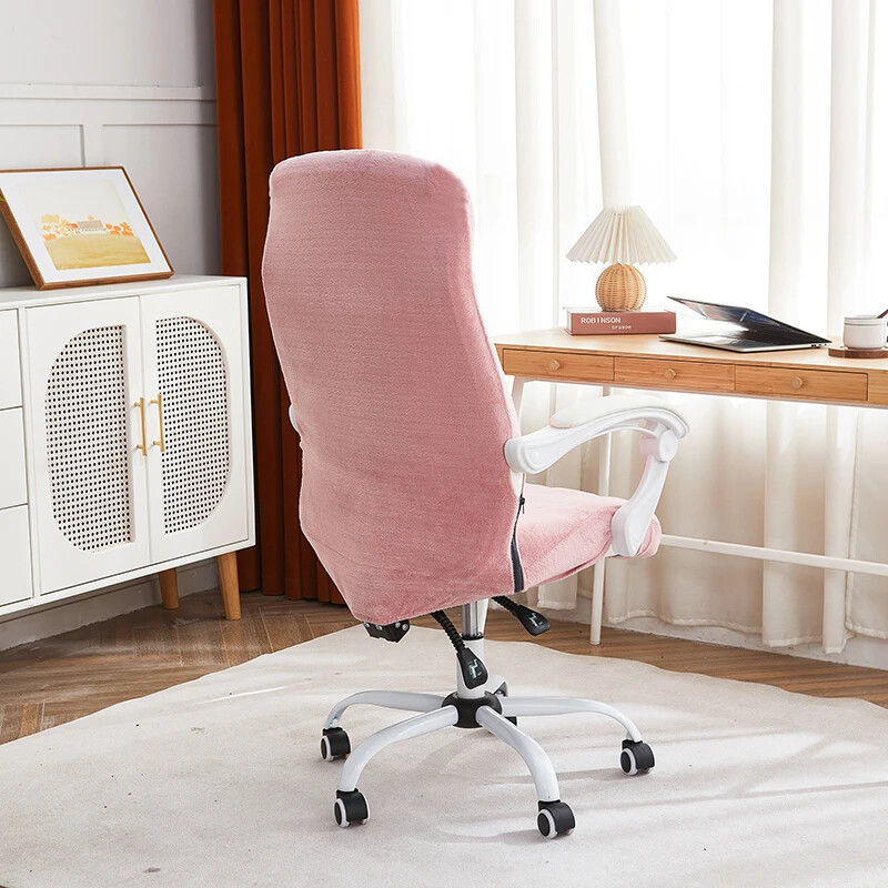 1 tk Velvet kontoritooli kate Kõrge elastne arvutitooli katted Spandex kirjutuslaud Funda Silla Escritorio istmekatted mänguruumi