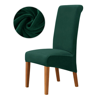 LELLEN 1vnt Velvet valgomojo kėdės užvalkalai Elastingi Super Minkšti kėdžių užvalkalai Aukšta Nugara Vienspalviai XL Dydžio Kėdžių Užvalkalai Vestuvėms