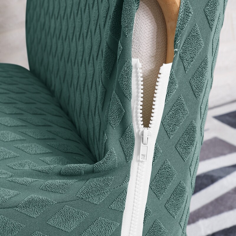 žakaarmassist veekindel käetugi tooli kate puidust tooli libisemiskate elastne toolikaitse lemmikloomadele pestav (ainult kate, iste puudub)