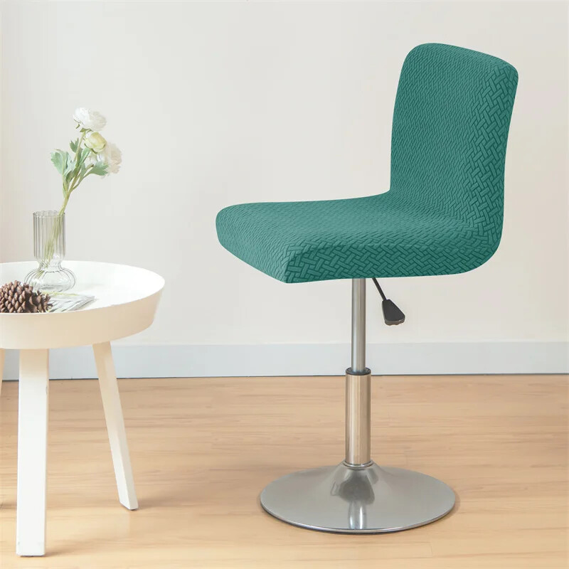 1/6Pcs Jacquard Bar Κάλυμμα καρέκλας Σκαμπώ Bar Stretch Spandex Καρέκλες Γραφείου Slipcovers Κοντά καλύμματα πίσω καθισμάτων για τραπεζαρία κουζίνα