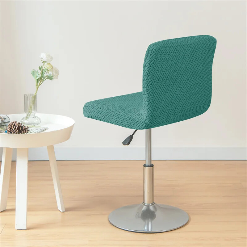 1/6Pcs Jacquard Bar Κάλυμμα καρέκλας Σκαμπώ Bar Stretch Spandex Καρέκλες Γραφείου Slipcovers Κοντά καλύμματα πίσω καθισμάτων για τραπεζαρία κουζίνα