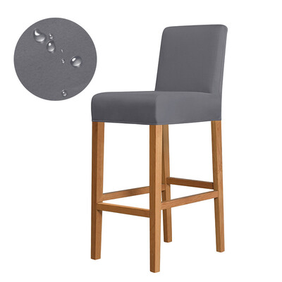 Обикновен едноцветен клубен въртящ се калъф за стол Еластичен плат Малък размер Къс калъф за задна седалка Бар табуретка Домашен декор Не 100% водоустойчив