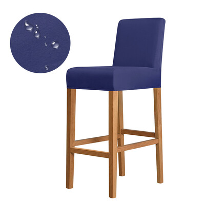 Обикновен едноцветен клубен въртящ се калъф за стол Еластичен плат Малък размер Къс калъф за задна седалка Бар табуретка Домашен декор Не 100% водоустойчив