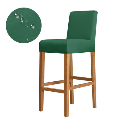 Обикновен едноцветен клубен въртящ се калъф за стол Еластичен плат Малък размер Къс калъф за задна седалка Бар табуретка Домашен декор Не 100% водоустойчив