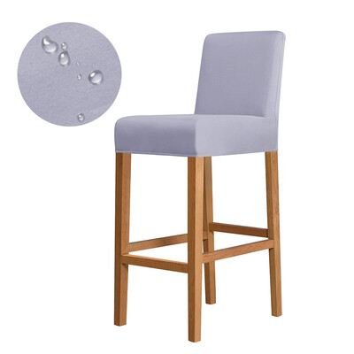 Обикновен едноцветен клубен въртящ се калъф за стол Еластичен плат Малък размер Къс калъф за задна седалка Бар табуретка Домашен декор Не 100% водоустойчив