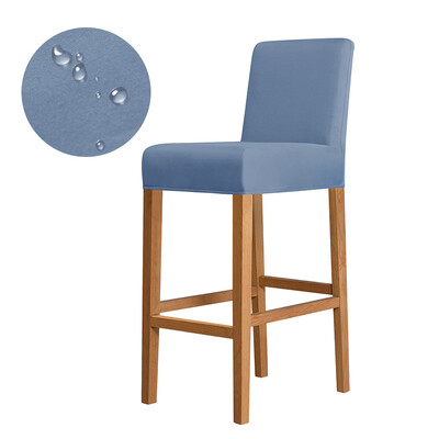 Обикновен едноцветен клубен въртящ се калъф за стол Еластичен плат Малък размер Къс калъф за задна седалка Бар табуретка Домашен декор Не 100% водоустойчив