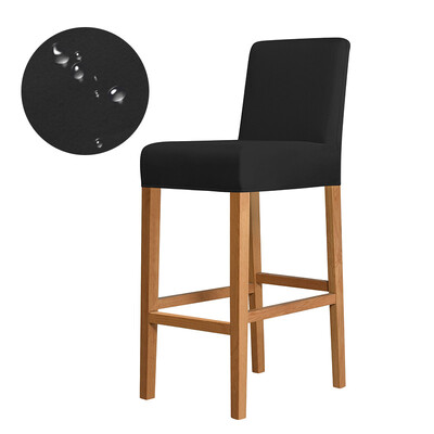 Обикновен едноцветен клубен въртящ се калъф за стол Еластичен плат Малък размер Къс калъф за задна седалка Бар табуретка Домашен декор Не 100% водоустойчив