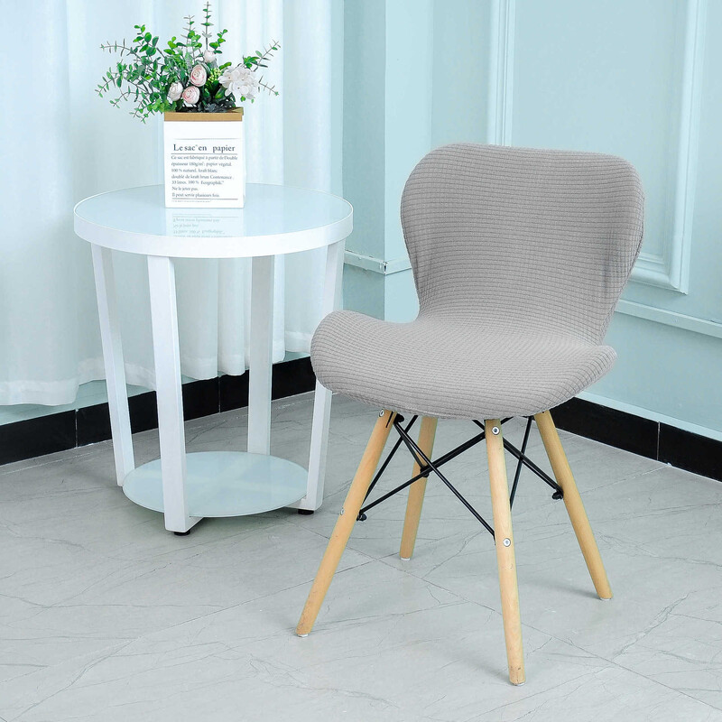 Кадифена пеперуда Калъфка за стол Soild Извити калъфи за трапезарни седалки Миещи се столове Калъфки Прахоустойчиви калъфки за бар столове Протектор