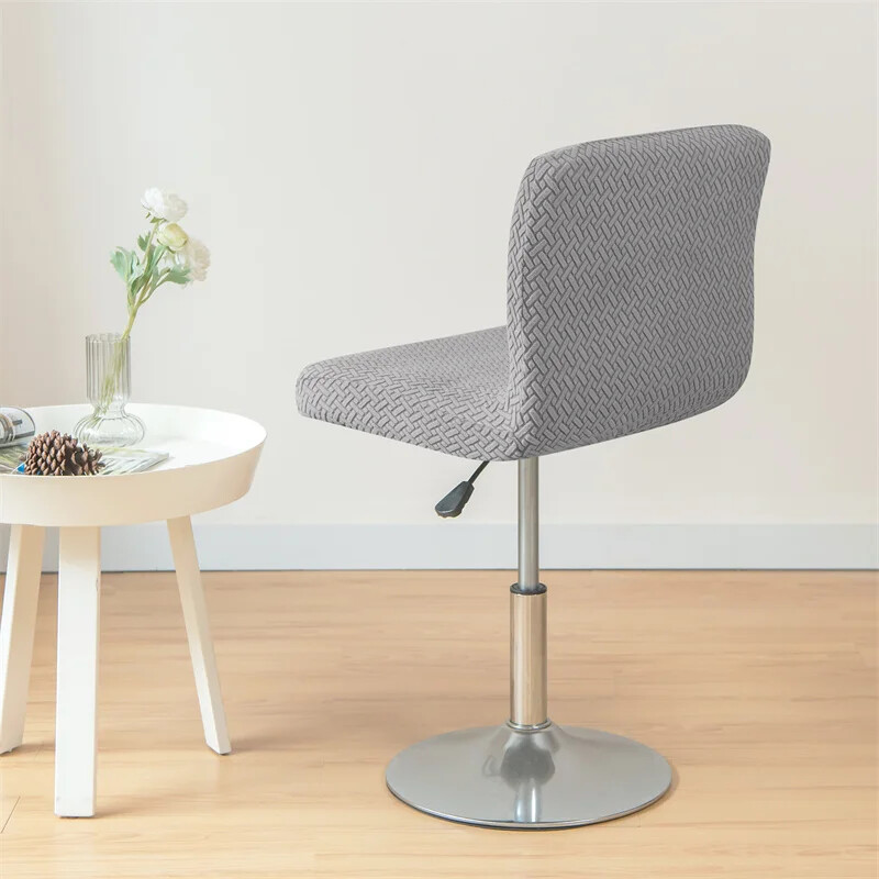 Huse pentru scaune de bar din țesătură jacquard Huse pentru scaune elastice pentru sufragerie Huse pentru spate scurte lavabile Scaune pentru bucătărie acasă, hotel, banchet