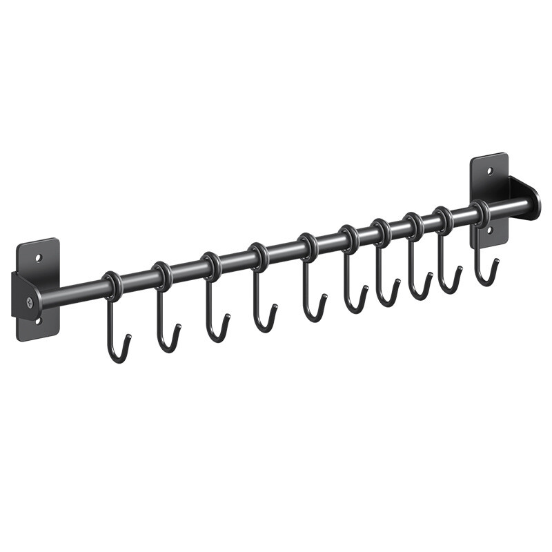 Σχάρες σκευών κουζίνας Κατσαρόλες και τηγάνια Κρεμαστό ράφι τοίχου Επιτοίχιο καπάκι από ανοξείδωτο χάλυβα Κρεμάστρα μαγειρικών σκευών Συρόμενοι γάντζοι για κουτάλι