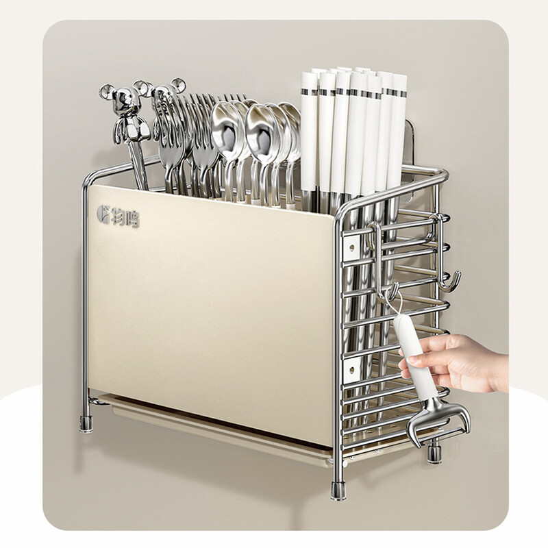 WMMO multifunktsionaalne söögipulgapuur konksudega Korrosioonivastane galvaniseeritud süsinikterasest puur köögiriistade vidina jaoks