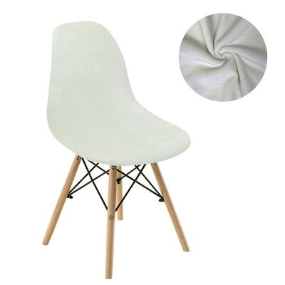 Едноцветен калъф за бар стол от кадифена тъкан, миещ се свалящ се калъф за седалка Без рамки Калъфи за столове за банкет, домашен хотел, 1 БР.