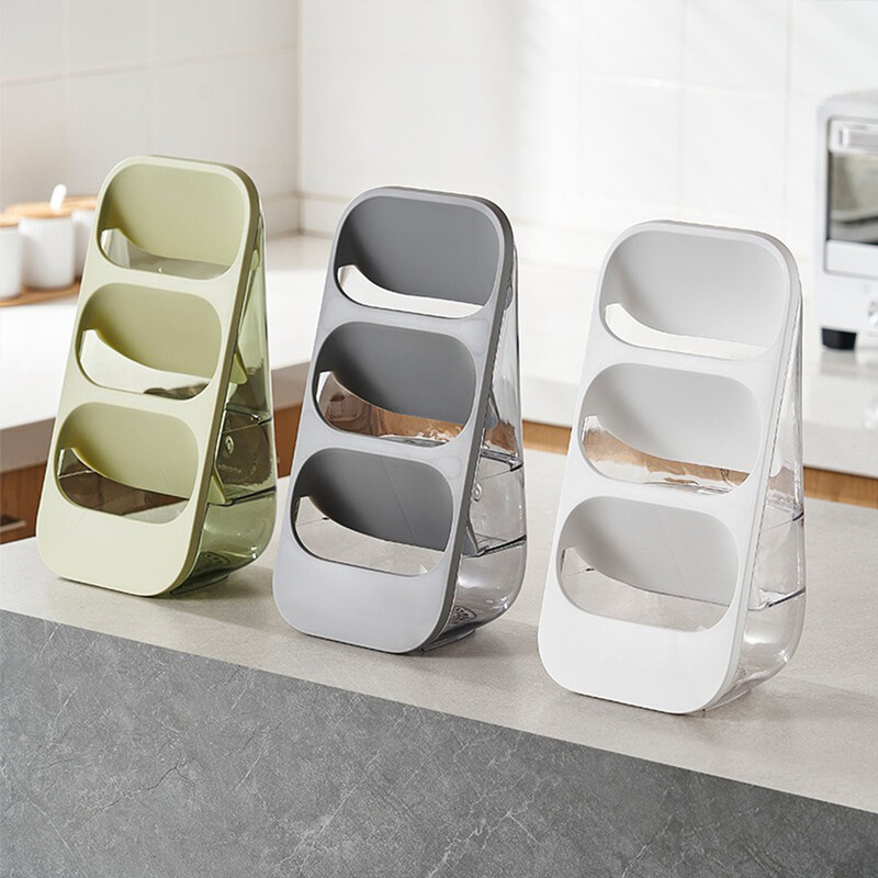 Βάση κουτιού αποθήκευσης Chopsticks Δοχείο πιρούνι κουταλιών 3 στρώσεων Σχάρα αποστράγγισης σκευών κουζίνας Βάση στεγνώματος