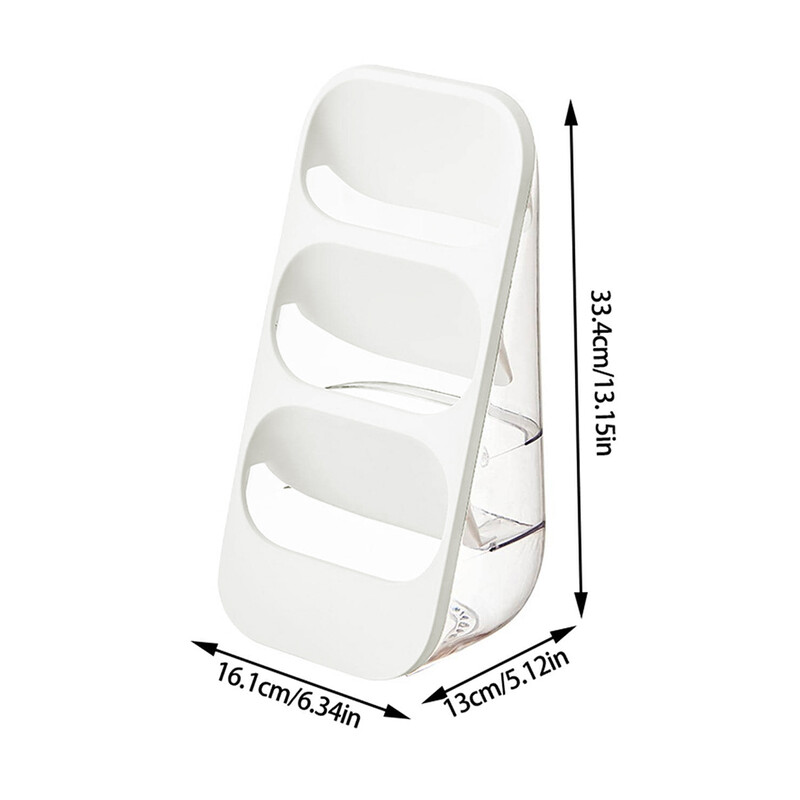 Βάση κουτιού αποθήκευσης Chopsticks Δοχείο πιρούνι κουταλιών 3 στρώσεων Σχάρα αποστράγγισης σκευών κουζίνας Βάση στεγνώματος