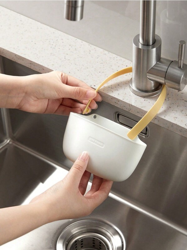 Βρύση νεροχύτη κουζίνας Ράφι αποθήκευσης ράφι κρεμαστό καλάθι αποστράγγισης σαπούνι Σαπούνι ράφι με σφουγγάρι Θήκη μπάνιου Αξεσουάρ κουζίνας