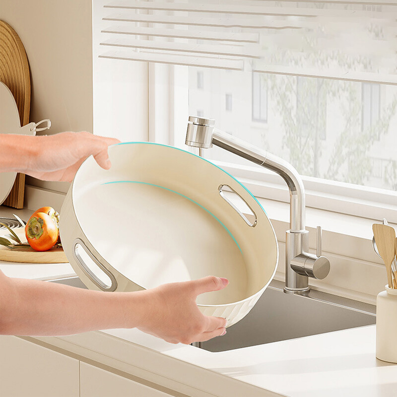 Κρεμώδες λευκό περιστρεφόμενος στρογγυλός δίσκος Πάγκος πολλαπλών χρήσεων δίσκος αποθήκευσης Περιστρεφόμενος δίσκος αποθήκευσης