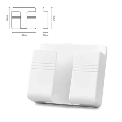 Multifunktsionaalne seinale paigaldatav hoiukarp Puntsivaba mobiiltelefoni kaugjuhtimispuldi hoiustamisriiul Vannitoa seina prahihoidik